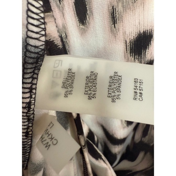 Calvin Klein Animal Print Plus Size 2X 3/4 Sleeve Dressy Shirt Blouse Office - Picture 6 of 6